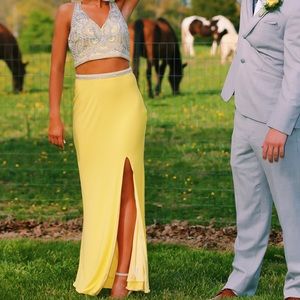 Yellow prom dress